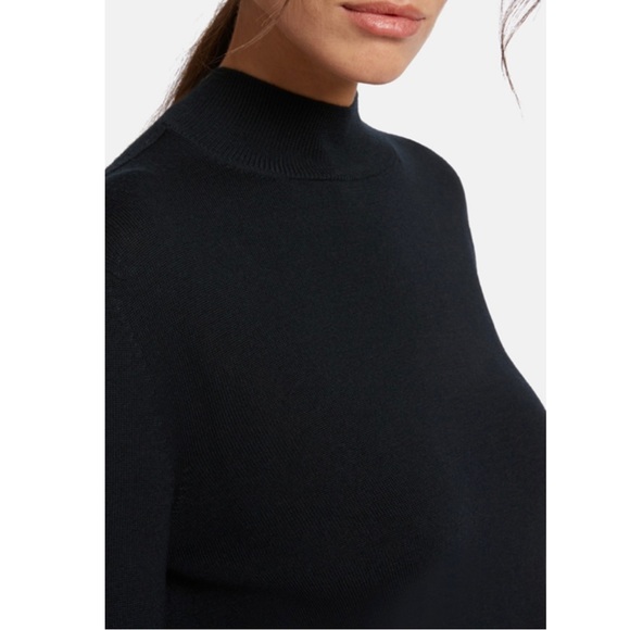 NWT Wolford Aurora fine wool pullover black sweater size M - Picture 3 of 6